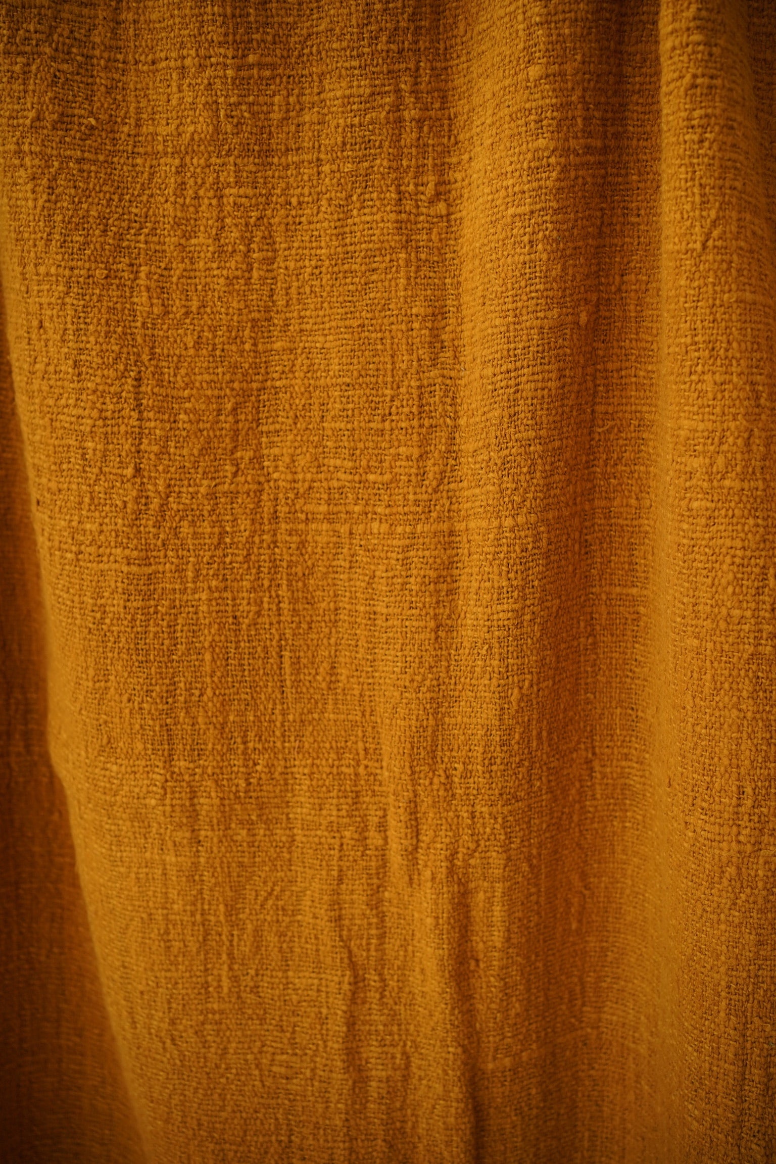 Yellow Natural-Dyed Vibrant Throw Blanket