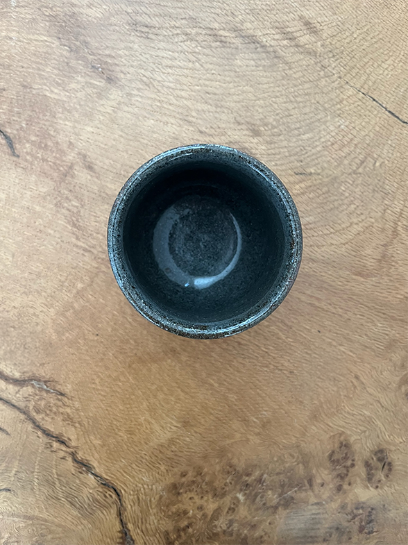 Hand-Thrown Fluted Ceramic Mug