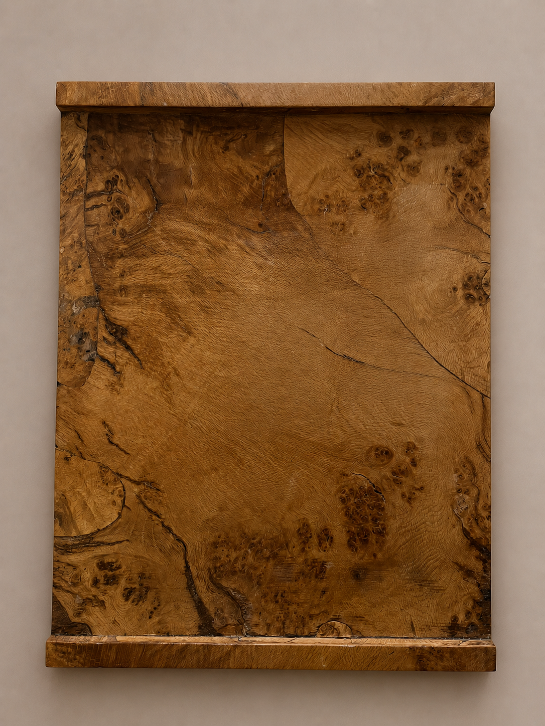 Handcrafted Burr Wood Tray