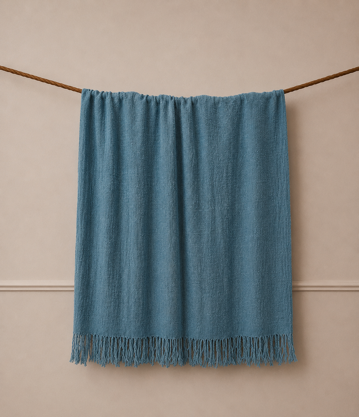 Bue Natural-Dyed Vibrant Throw Blanket