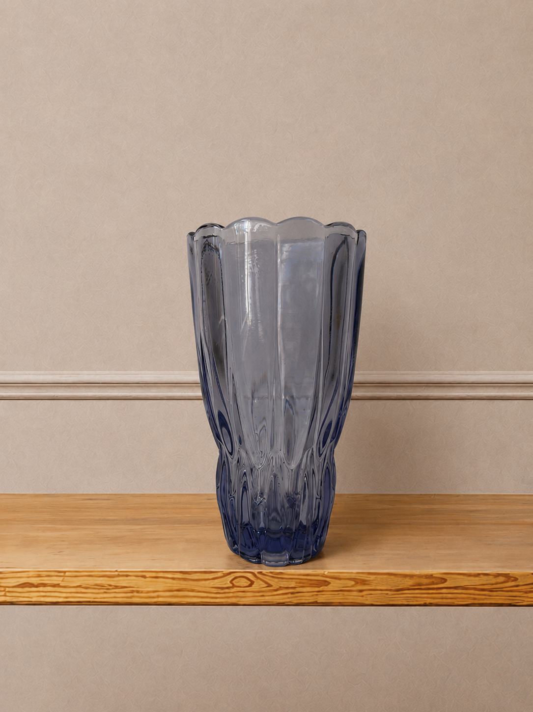 Smoked Lilac Glass Vase
