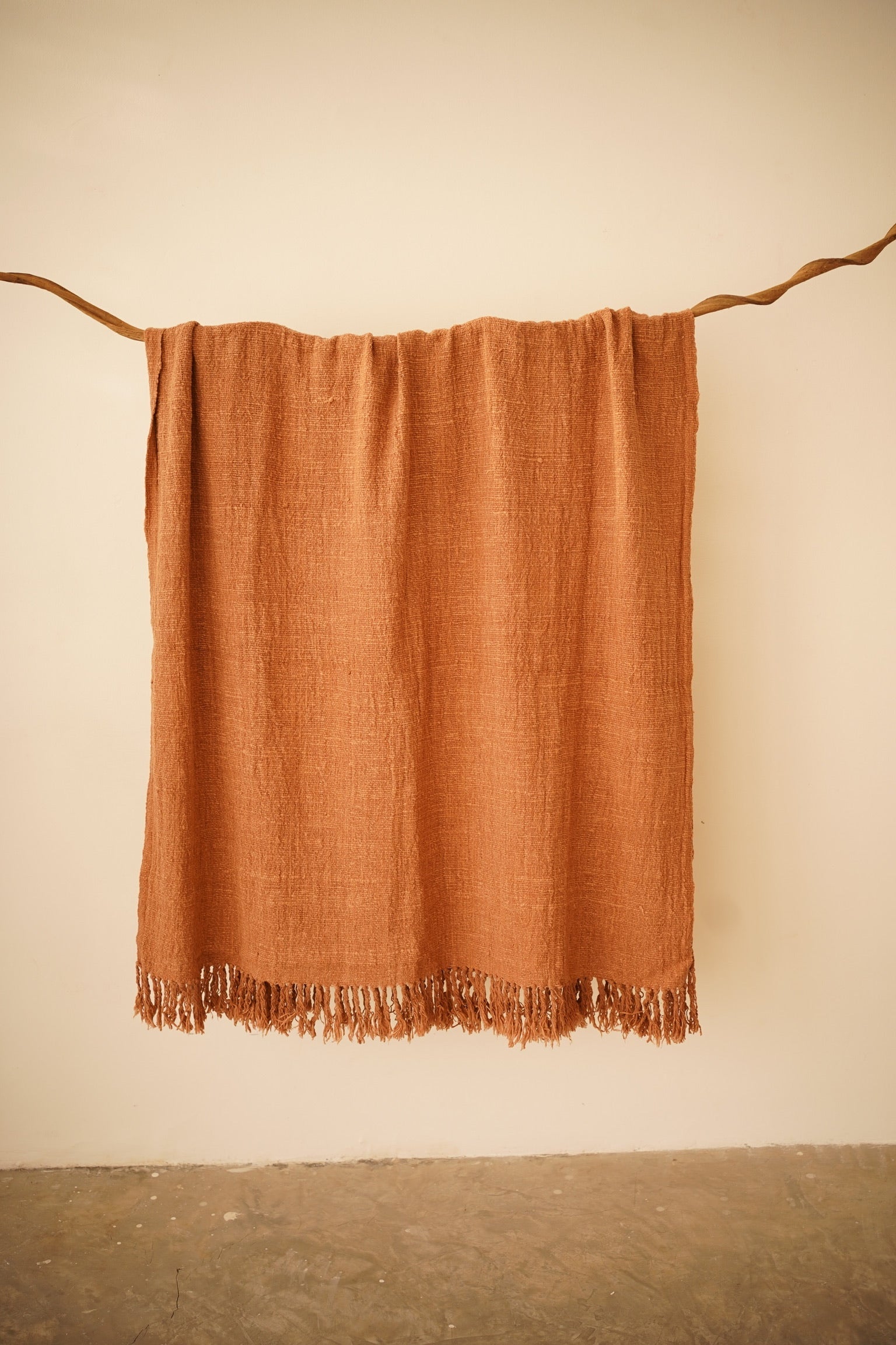 Pink Natural-Dyed Vibrant Throw Blanket