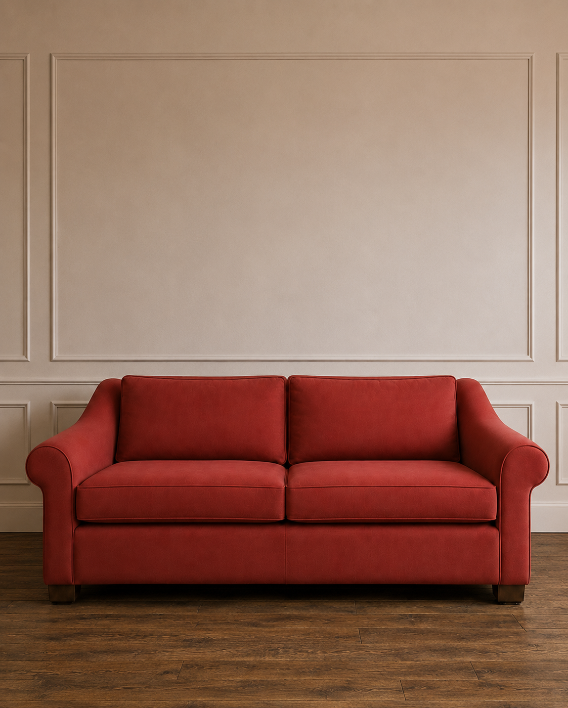 Handmade Sofa Upholstered in Rose Uniacke Spice fabric