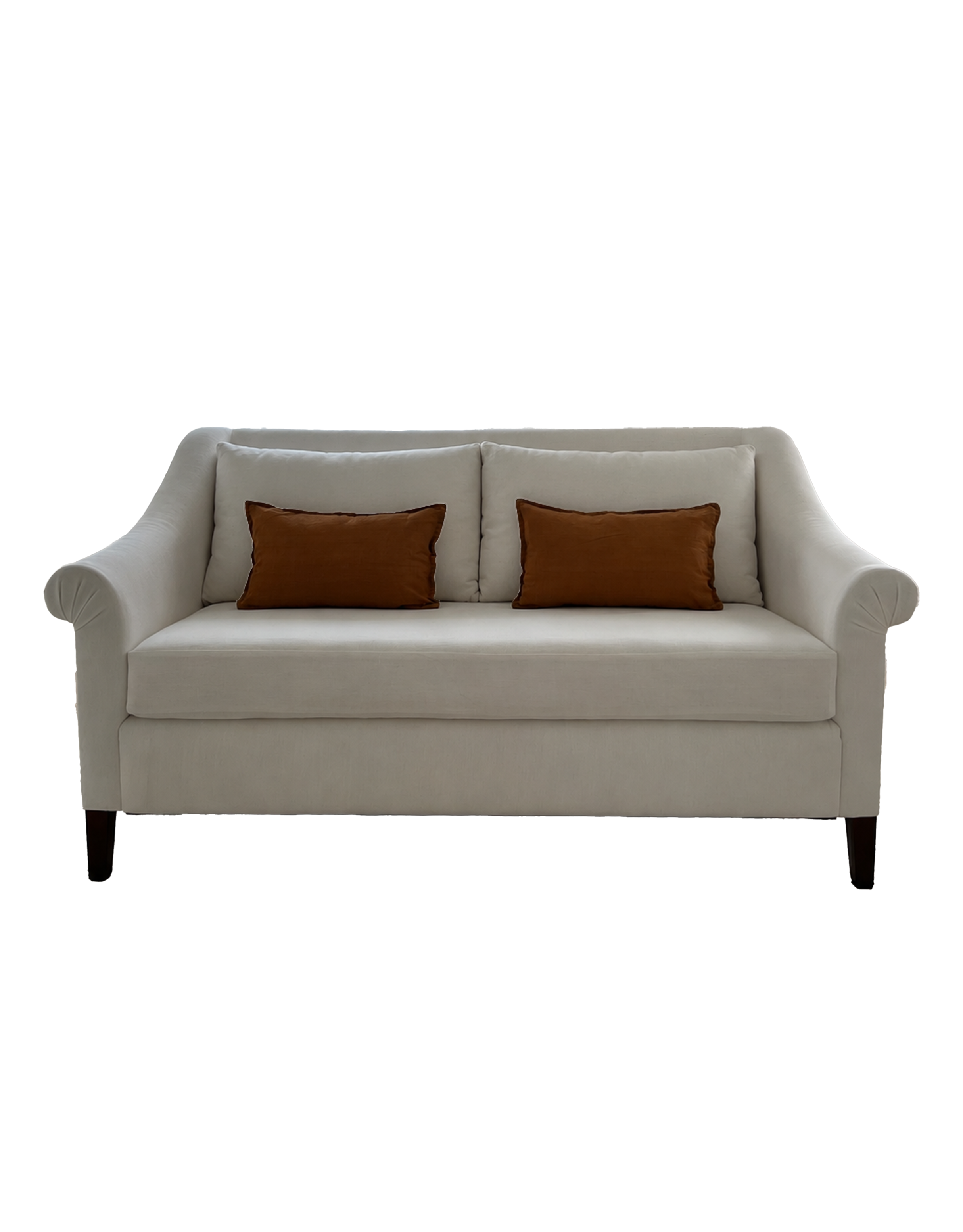 Handmade Sofa Upholstered in Rose Uniacke Popcorn fabric