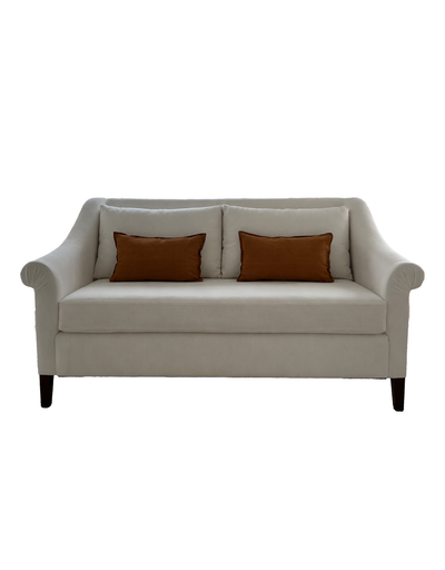 Handmade Sofa Upholstered in Rose Uniacke Popcorn fabric