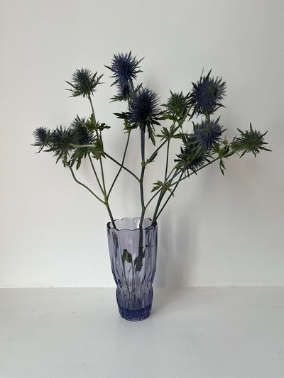 Smoked Lilac Glass Vase
