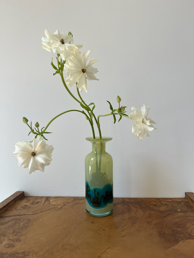 Hand-Blown Art Glass Decanter