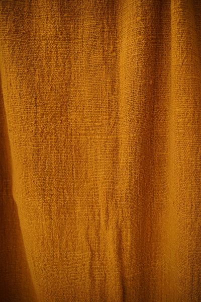 Yellow Natural-Dyed Vibrant Throw Blanket
