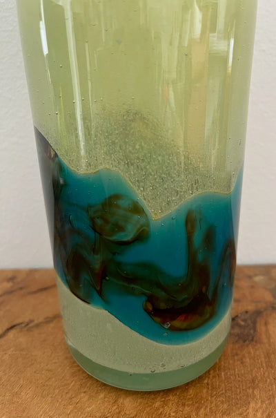 Hand-Blown Art Glass Decanter