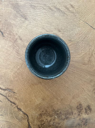 Hand-Thrown Fluted Ceramic Mug
