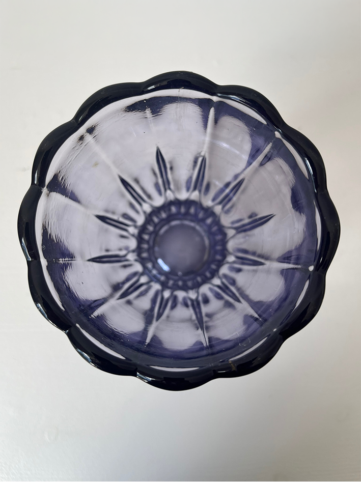 Smoked Lilac Glass Vase