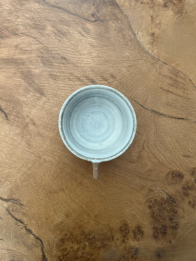 Hand-Thrown Fluted Ceramic Mug