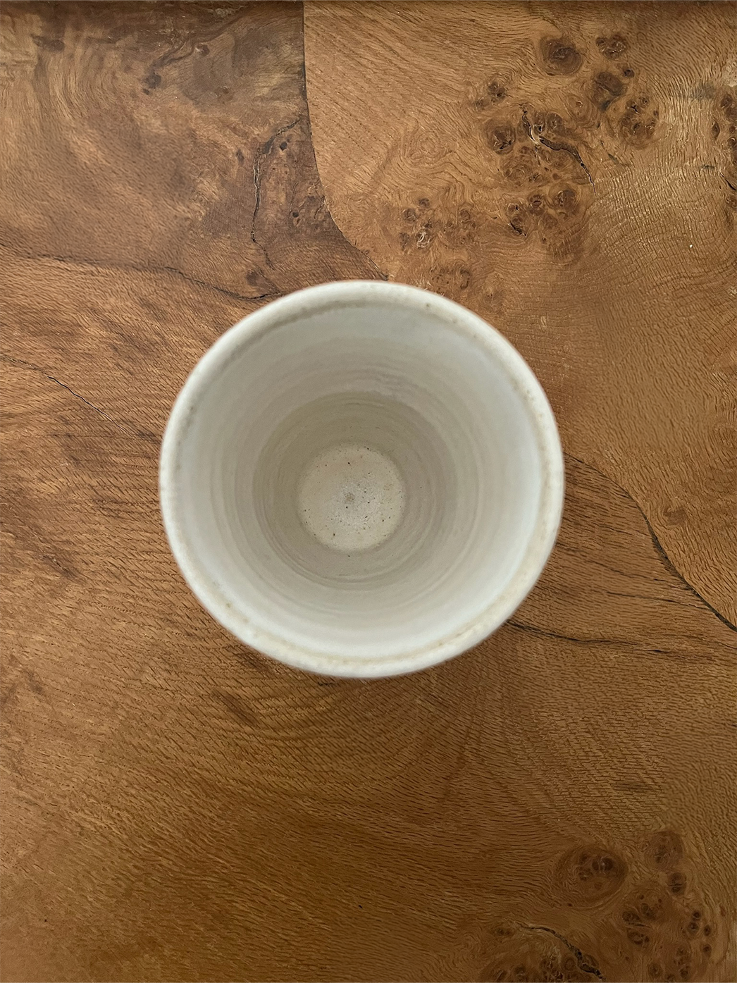 Hand-Thrown Fluted Ceramic Mug