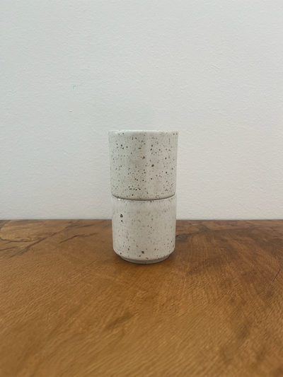Speckled Ceramic Tea set with two cups included