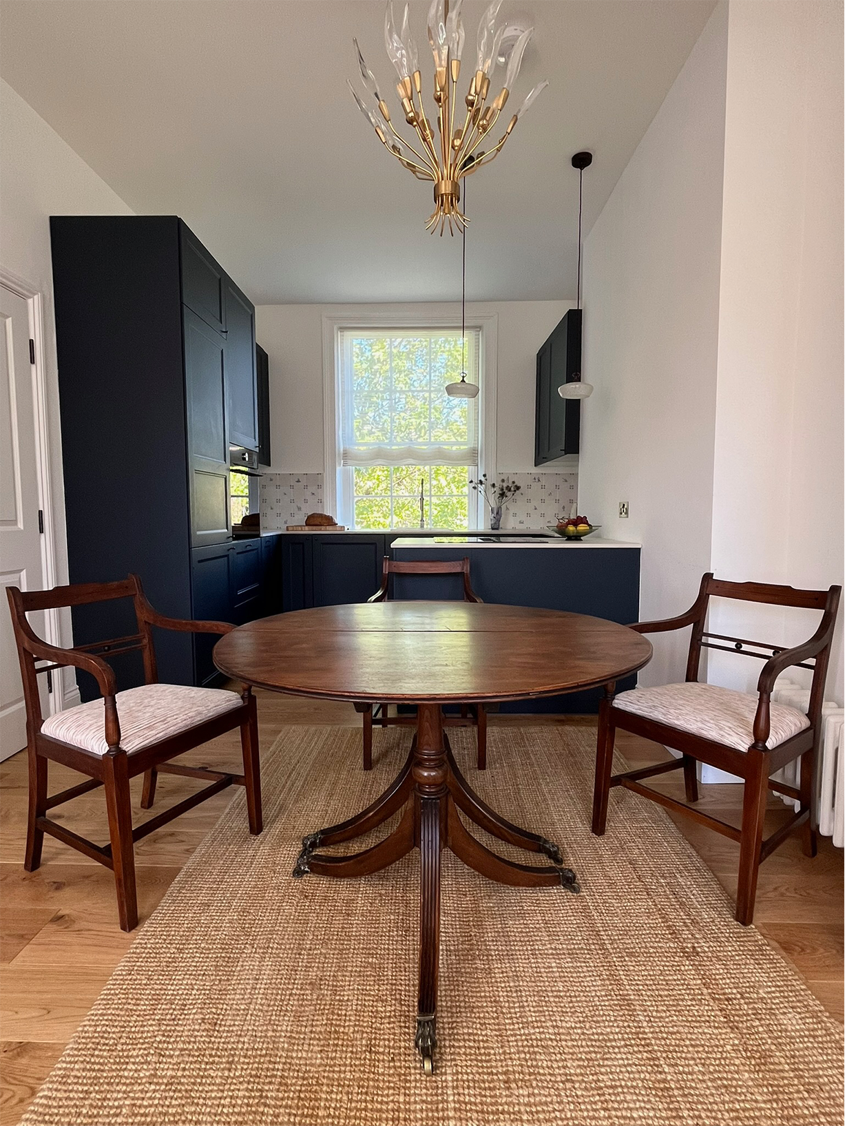 Antique Extendable Mahogany Dining Table