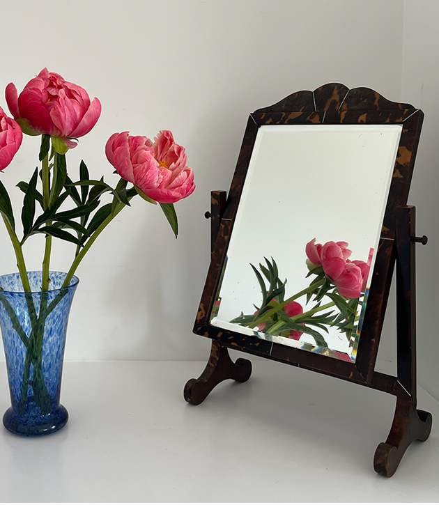 Antique Tortoiseshell Dressing Mirror