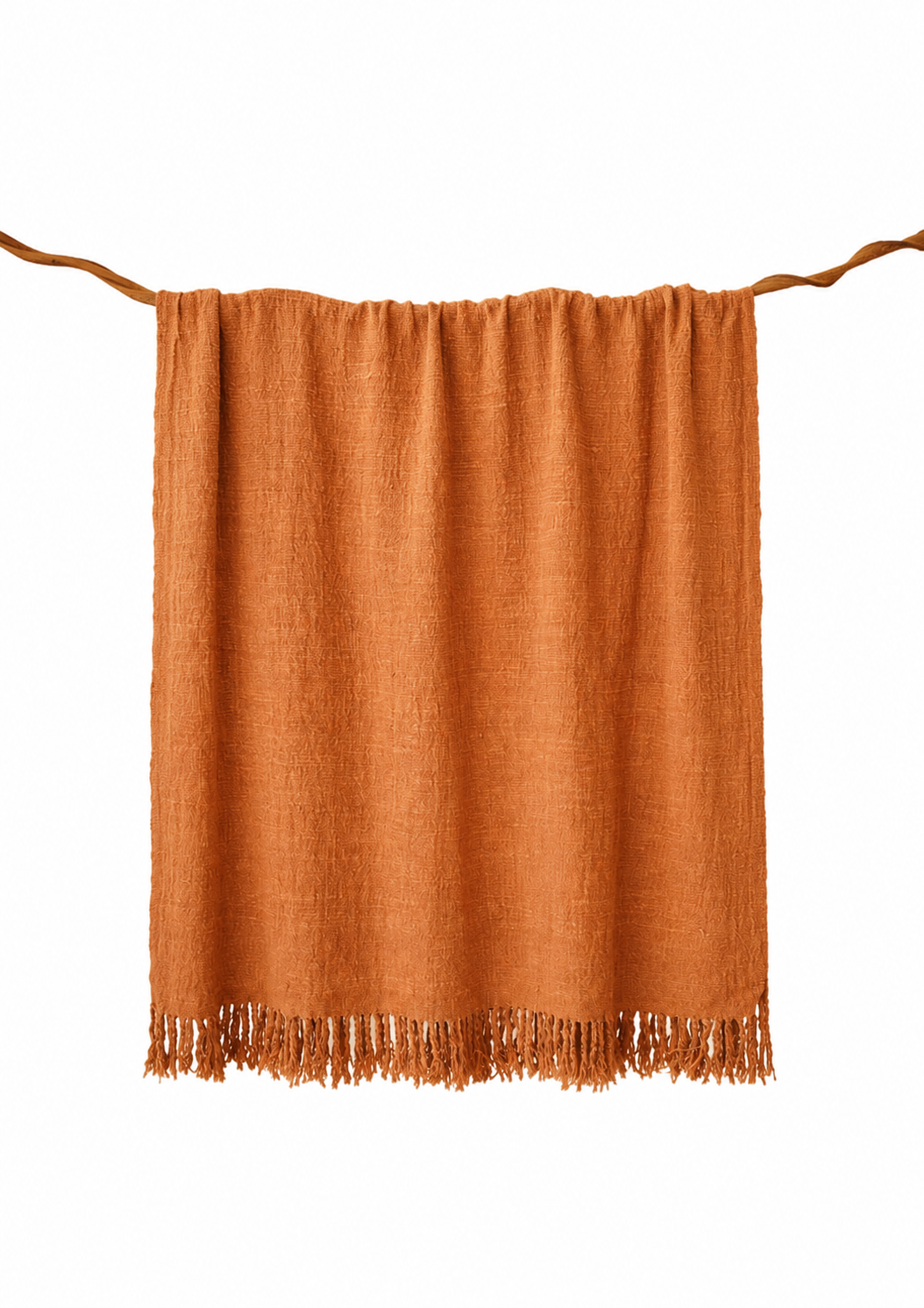 Pink Natural-Dyed Vibrant Throw Blanket