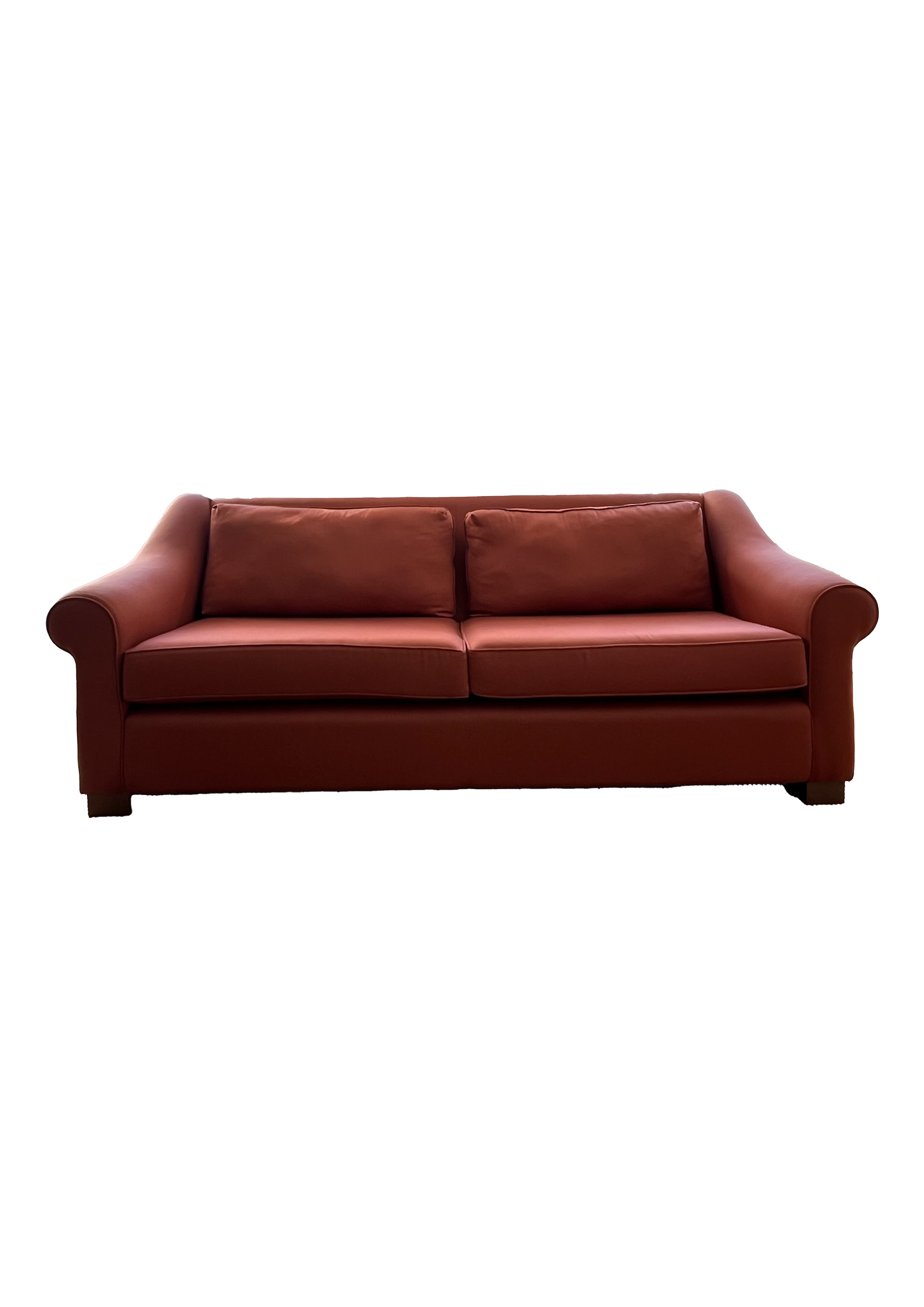 Handmade Sofa Upholstered in Rose Uniacke Spice fabric