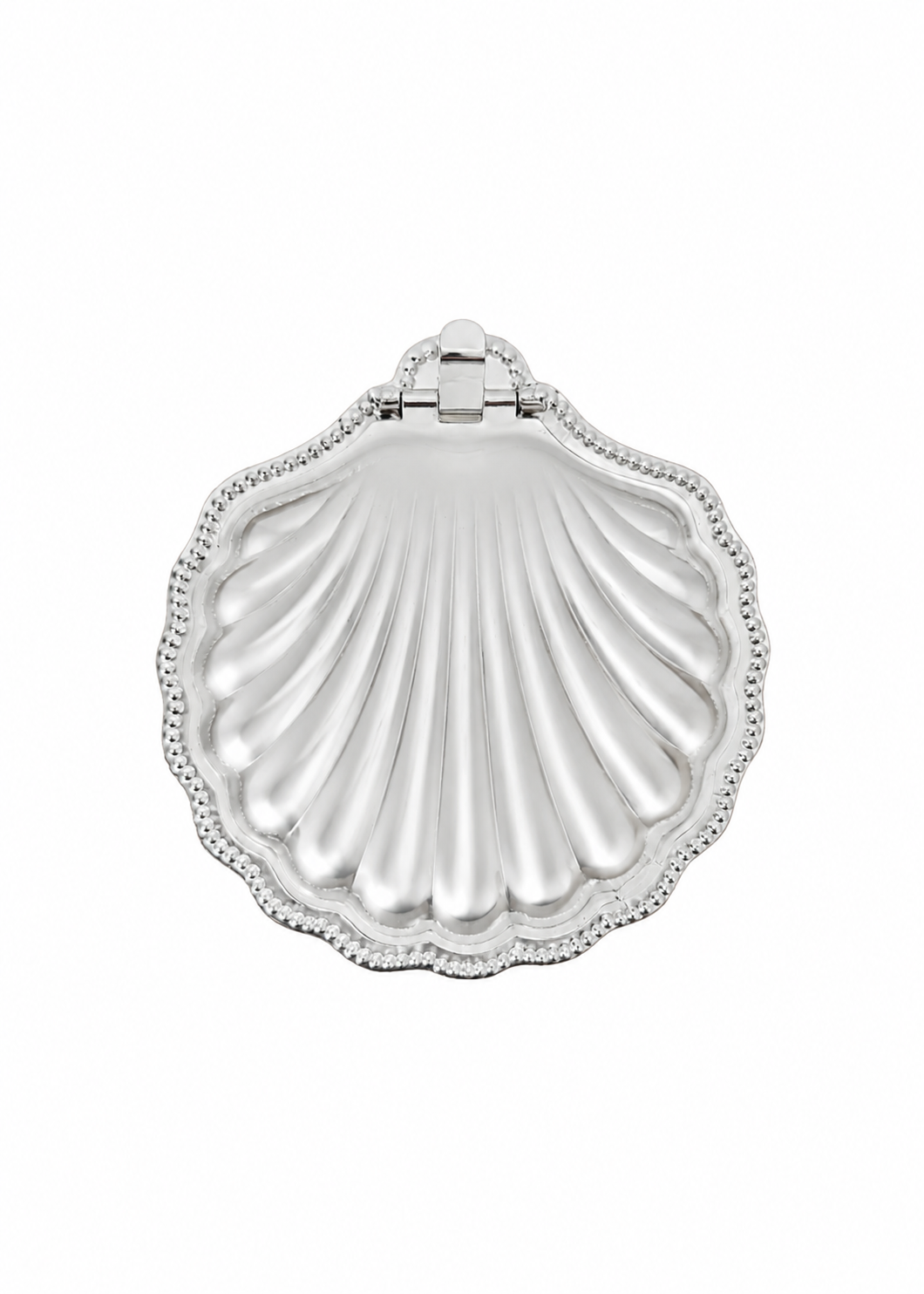 Silver-Plated Shell Box