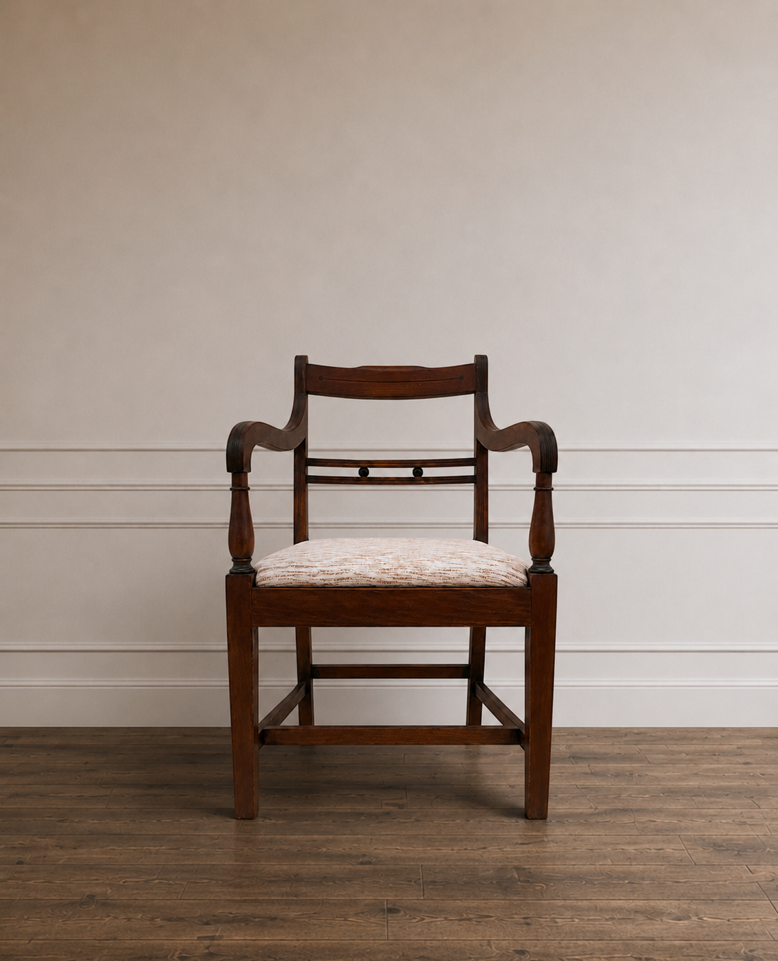 Set of 4 Antique Mahogany Armchairs