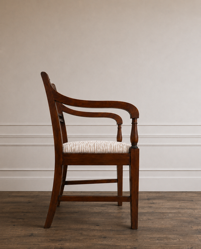 Set of 4 Antique Mahogany Armchairs