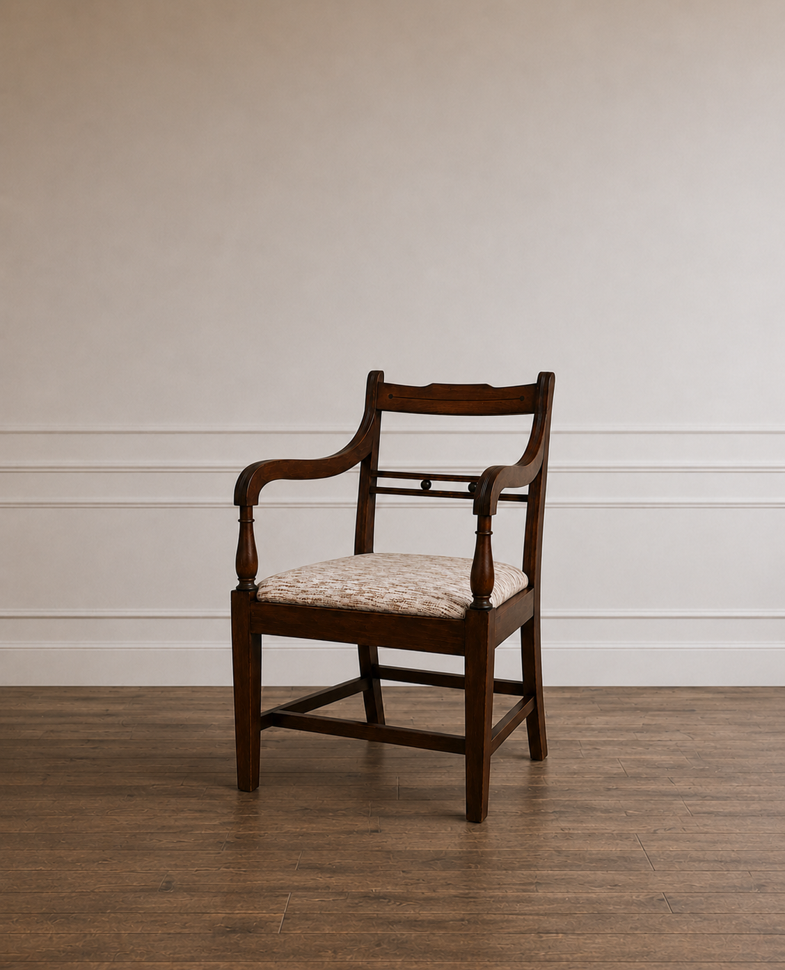 Set of 4 Antique Mahogany Armchairs