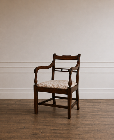Set of 4 Antique Mahogany Armchairs
