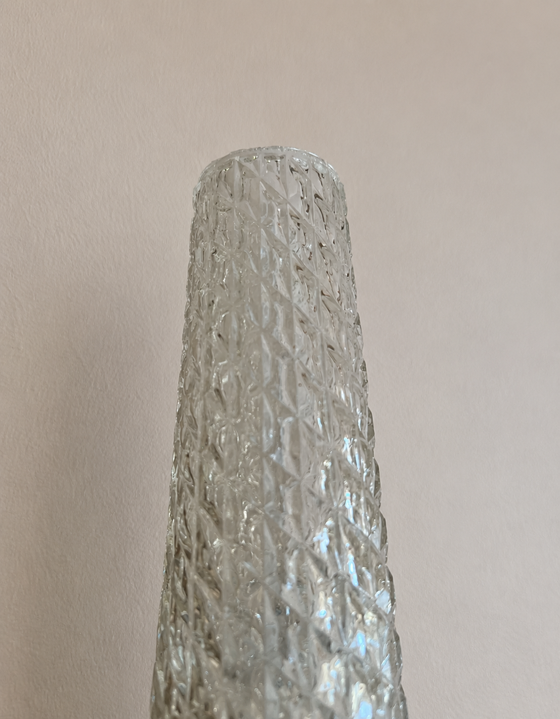 Brass and Cut Glass Wall Light