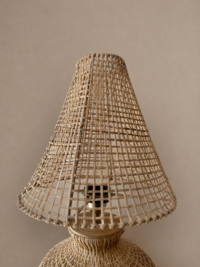 Woven Rattan Table Lamp
