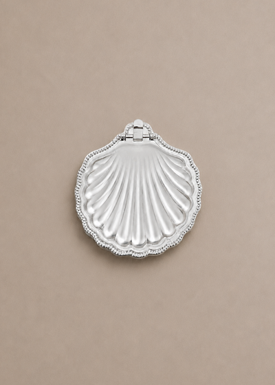Silver-Plated Shell Box