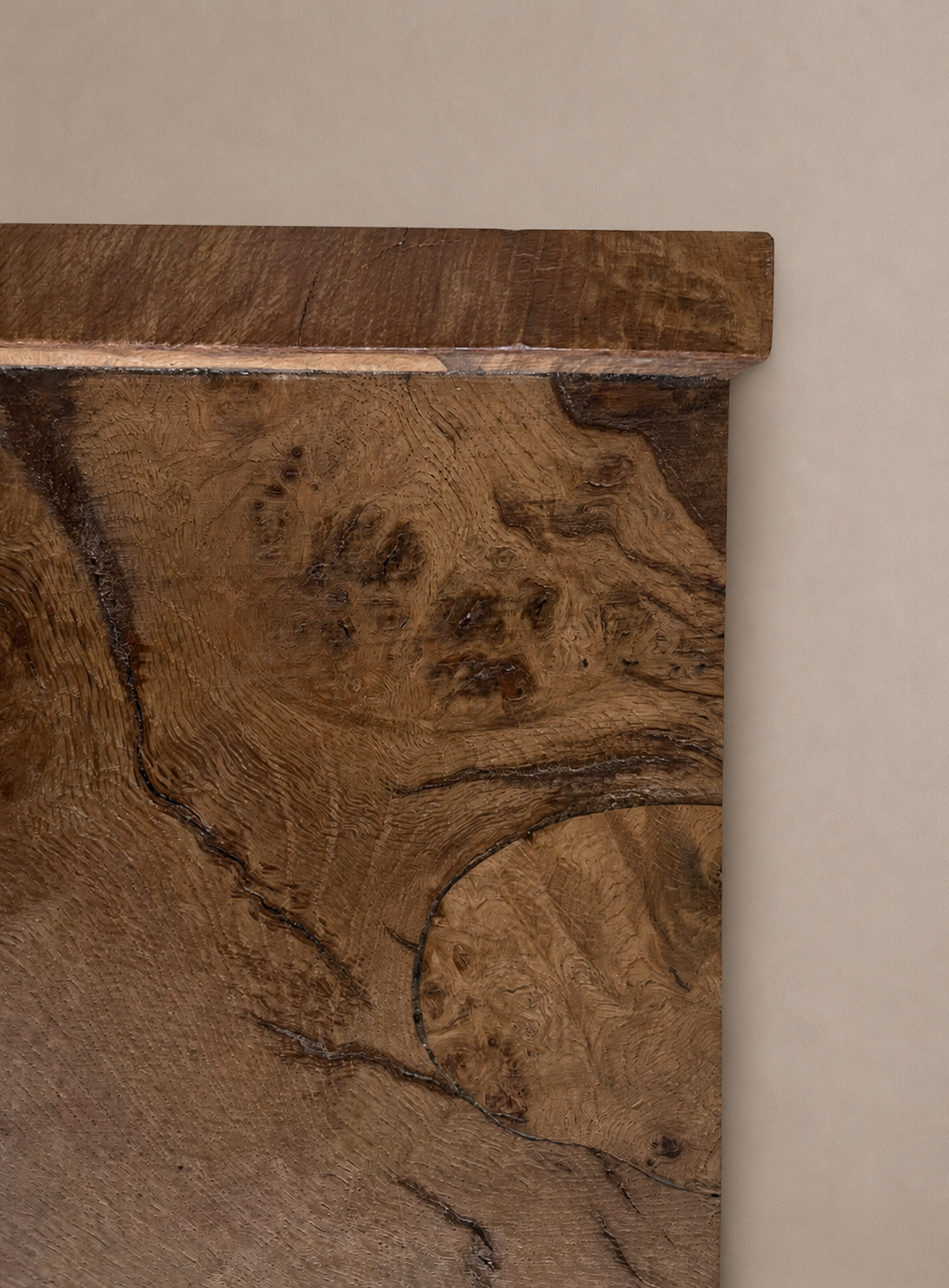 Handcrafted Burr Wood Tray