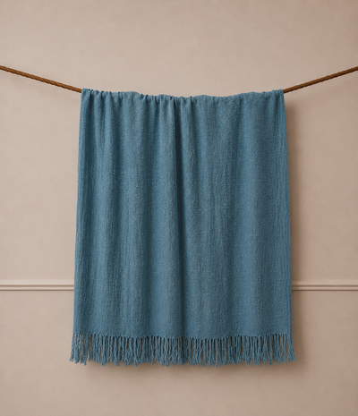 Bue Natural-Dyed Vibrant Throw Blanket