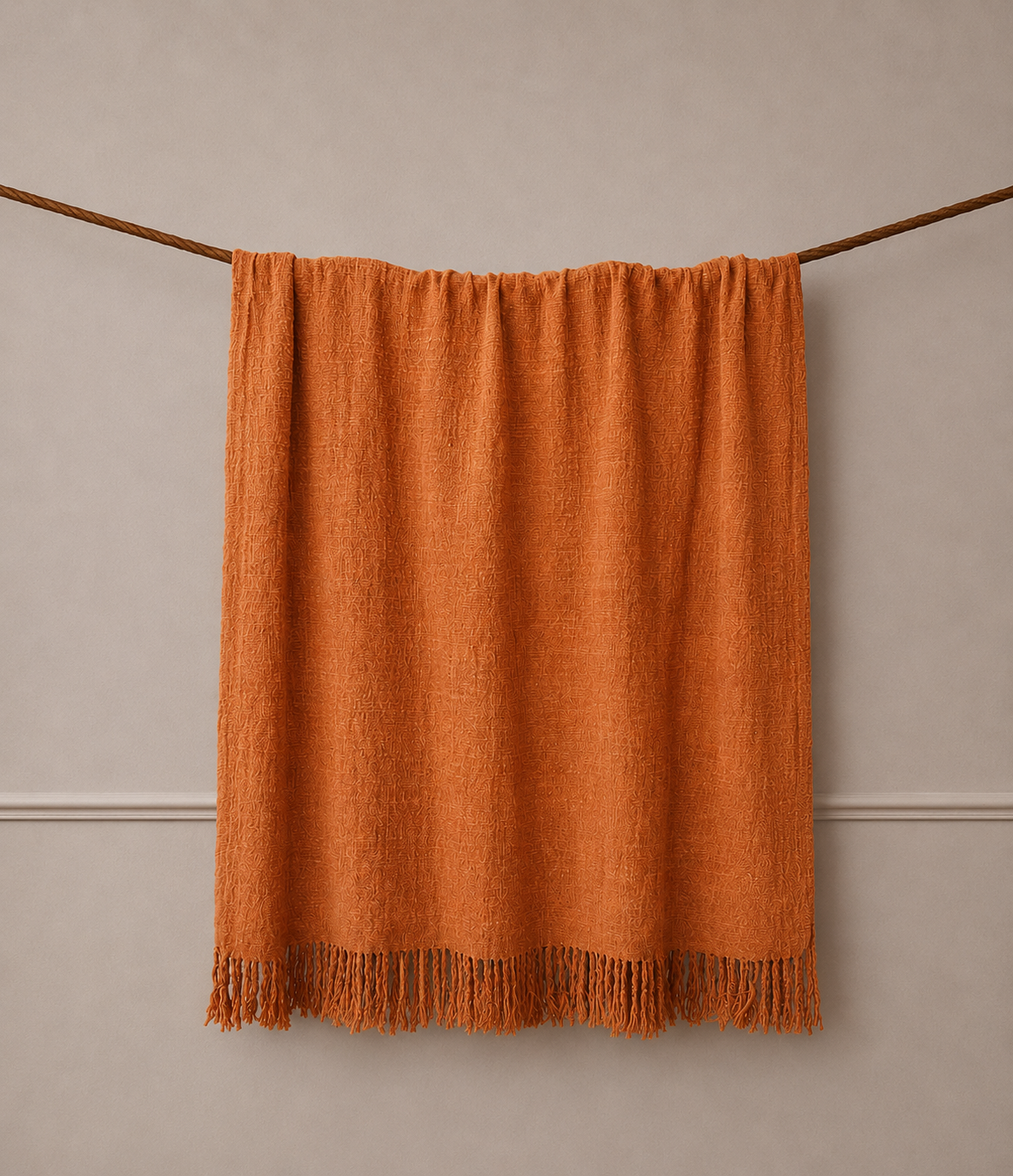 Pink Natural-Dyed Vibrant Throw Blanket