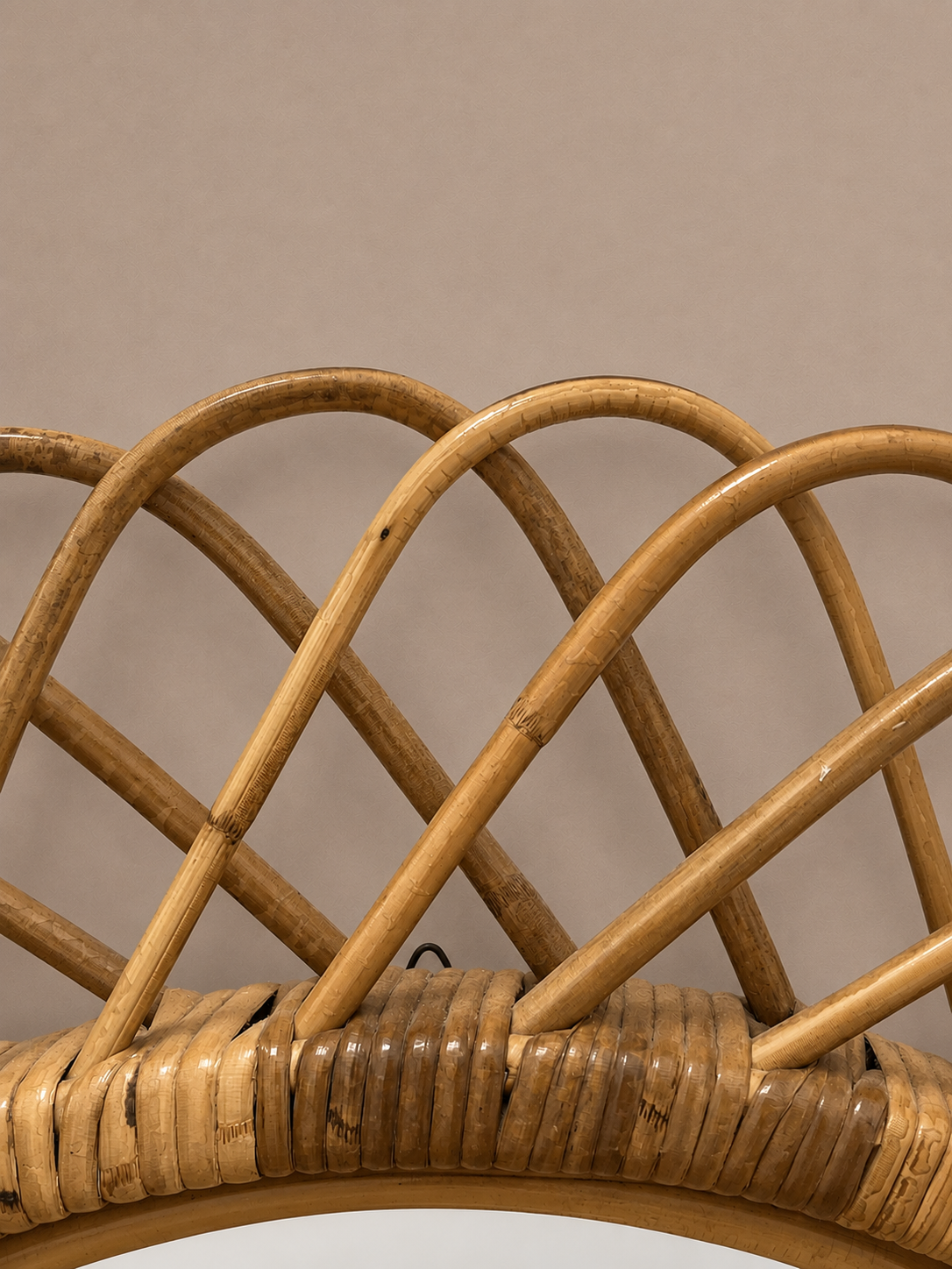 Woven Rattan Wall Mirror