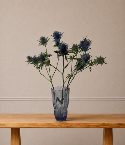 Smoked Lilac Glass Vase