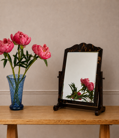 Hand-Blown Blue Art Glass Vase
