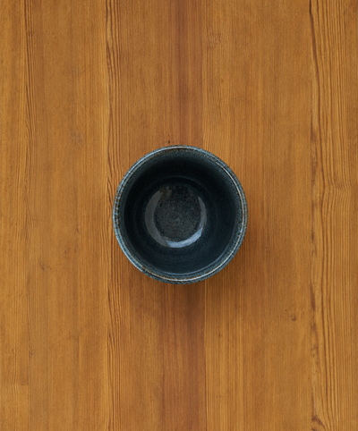Hand-Thrown Fluted Ceramic Mug
