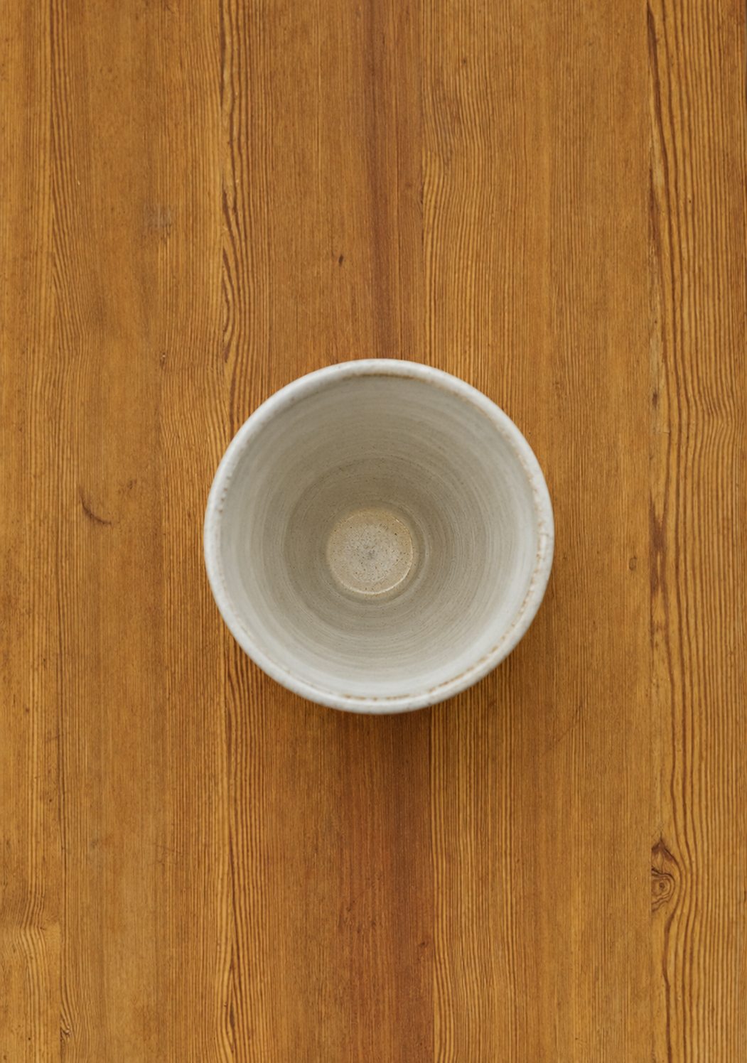 Hand-Thrown Fluted Ceramic Mug