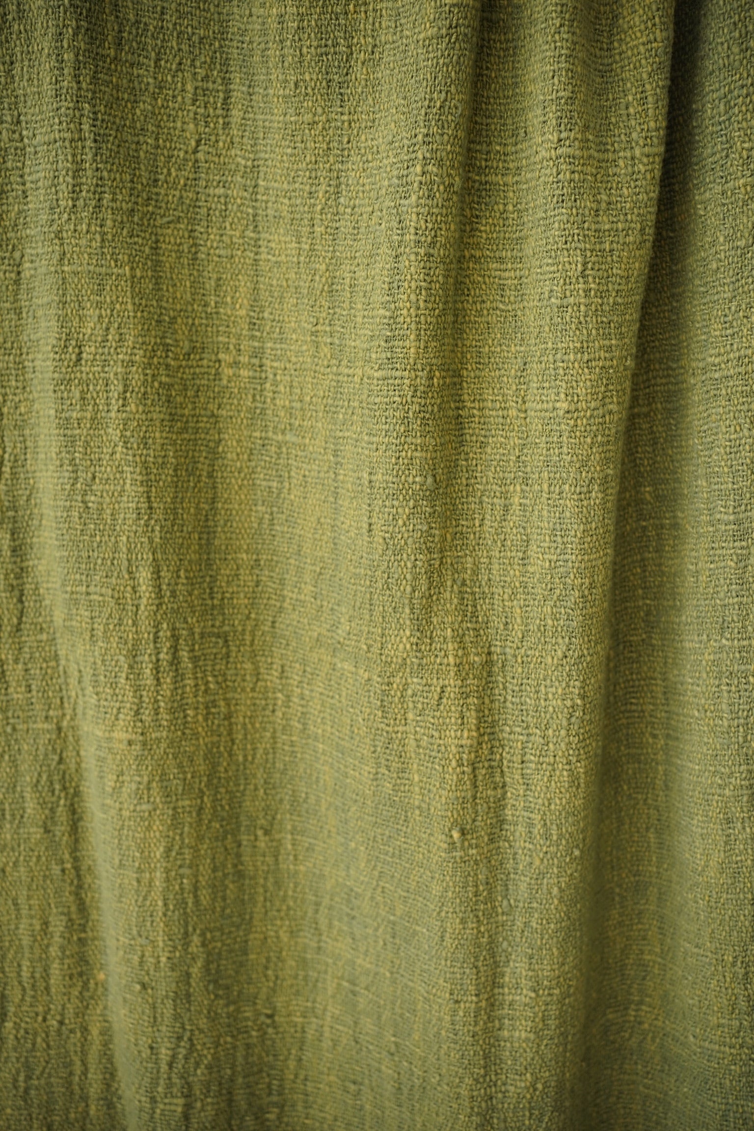 Green Natural-Dyed Vibrant Throw Blanket
