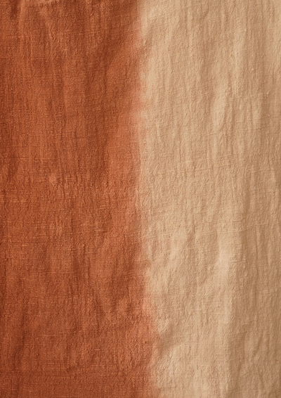 Pink Natural-Dyed Ombre Throw Blanket