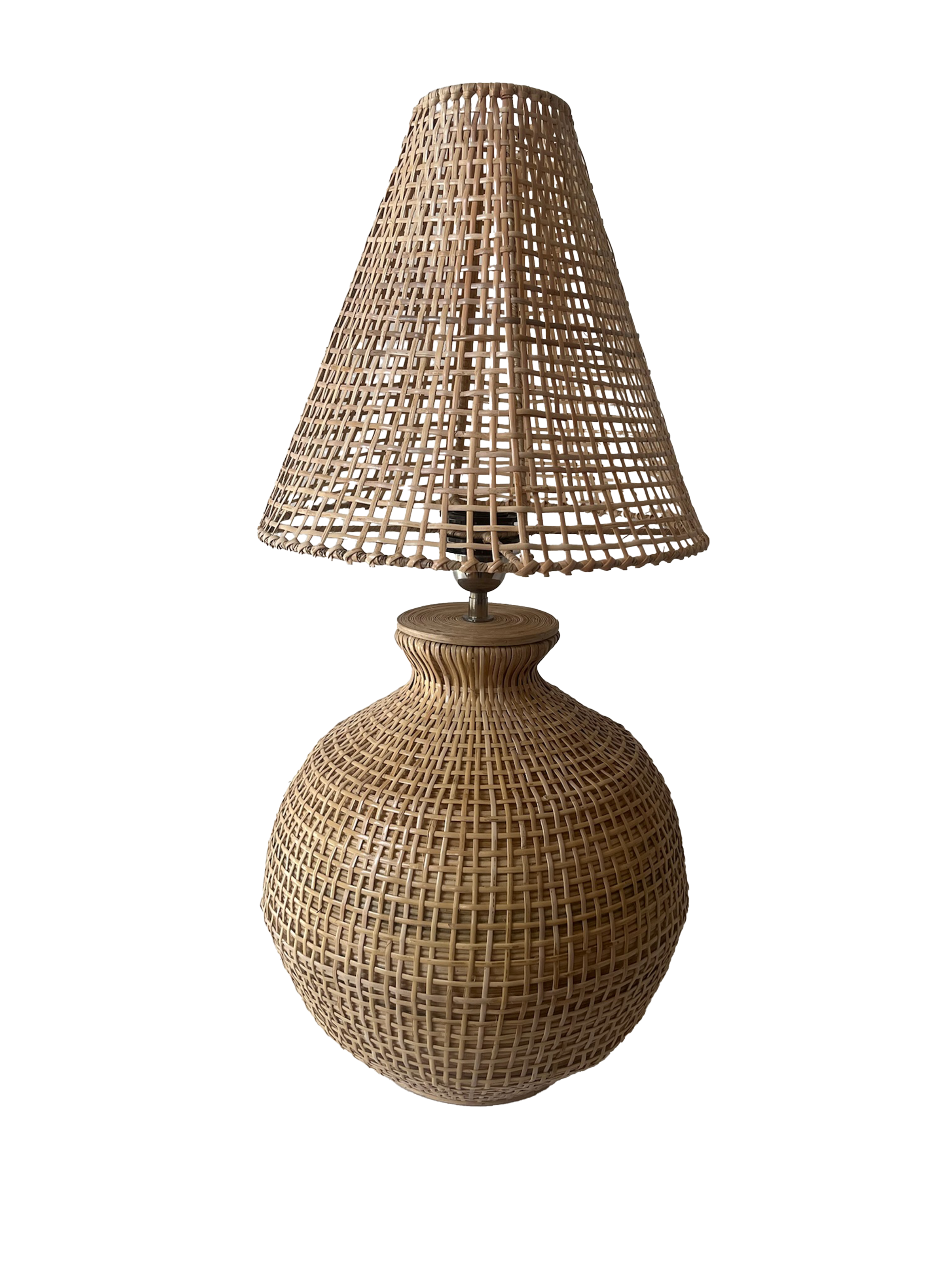 Woven Rattan Table Lamp