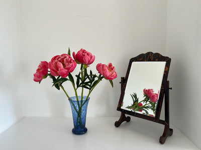Hand-Blown Blue Art Glass Vase